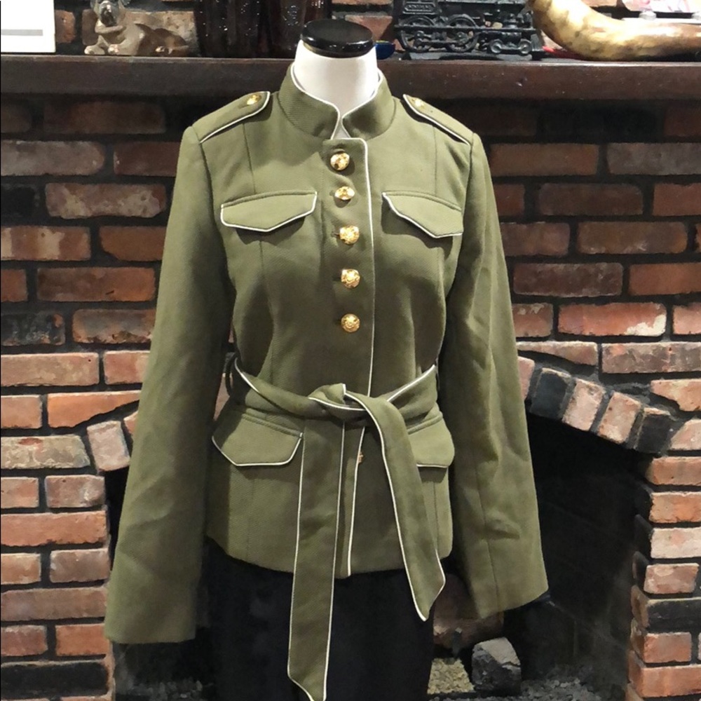 Banana Republic Olivia Palermo military style coat